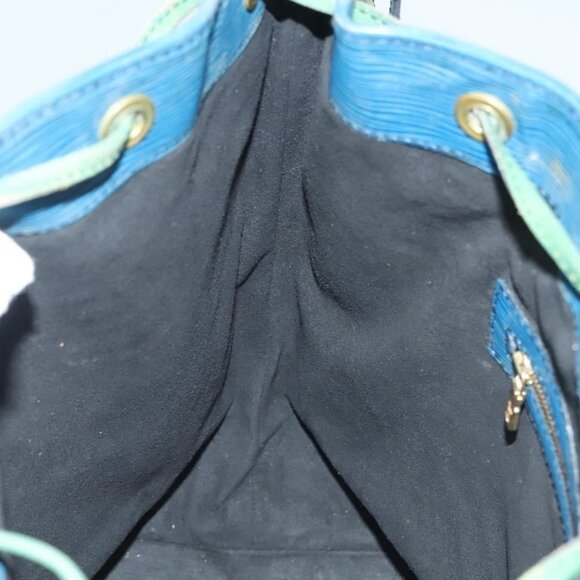 LOUIS VUITTON Epi Noe Shoulder Bag Bicolor Green Blue M44044 LV Auth 128621 - Picture 13 of 16